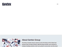 Tablet Screenshot of gentex.ae